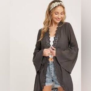 Jodifl size 1x boho lace cardigan nwt